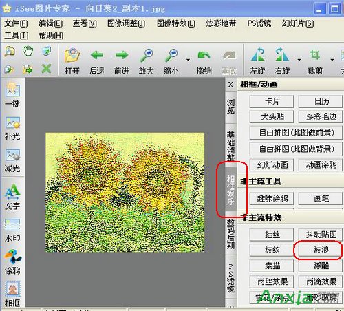 isee图片专家,isee图片专家给向日葵调出印象派油画效果