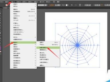 怎么用AI绘制蜘蛛网图案