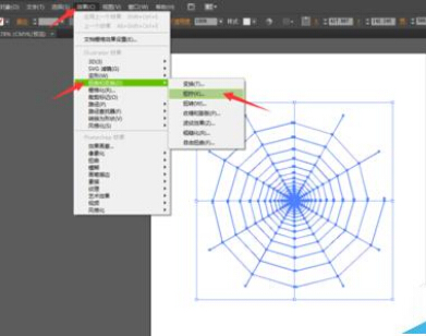 怎么用AI绘制蜘蛛网图案