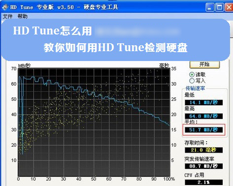 HD Tune硬盘检测软件如何使用 全福编程网