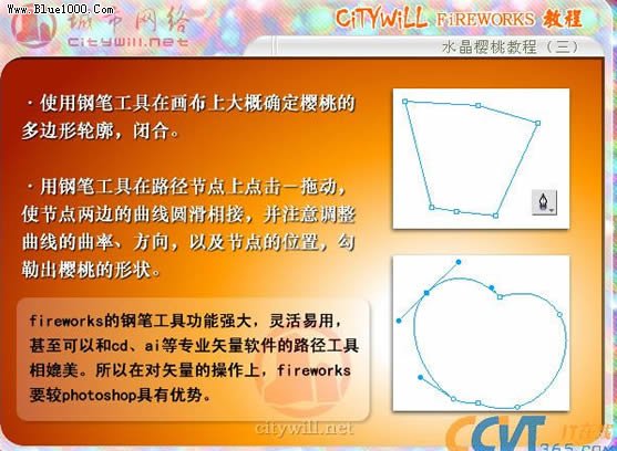 Fireworks实例水晶樱桃的制作