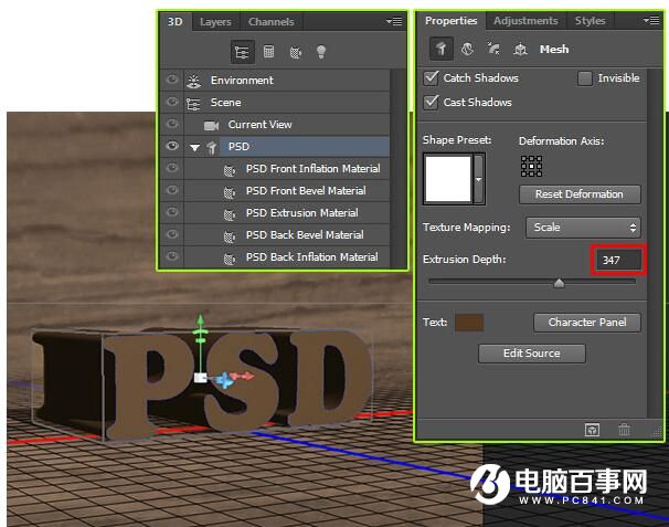 Photoshop创建木质的纹理文字效果教程