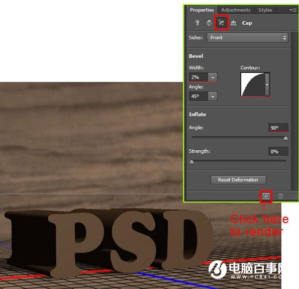 Photoshop创建木质的纹理文字效果教程