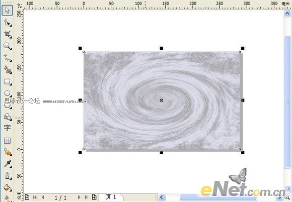 CorelDRAW矩形填充图案制作星云特效,PS教程,思缘教程网