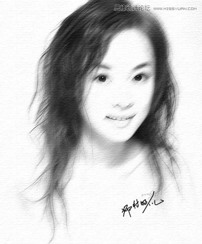 Photoshop把照片转为黑白素描画,PS教程,思缘教程网