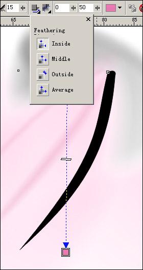 用Corel Draw绘制中国画荷花