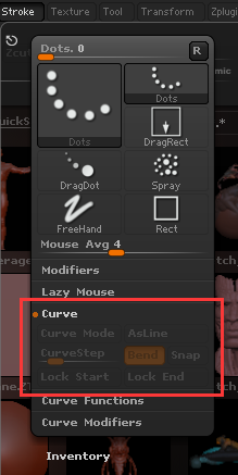 zbrush,zbrush功能,zbrush curve mode,zbrush curve笔刷