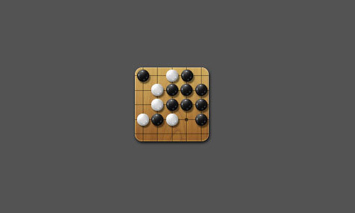 Photoshop制作围棋图标教程 全福编程网