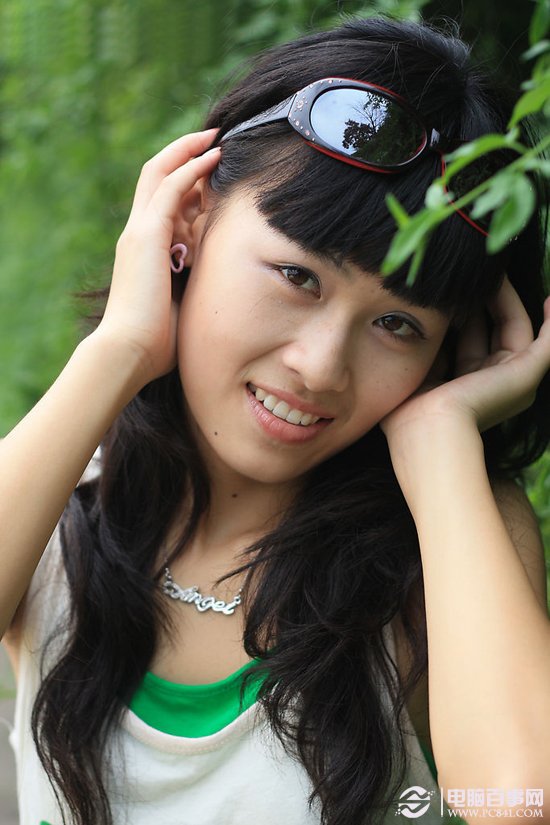Photoshop将美女打造成冷色系清新教程