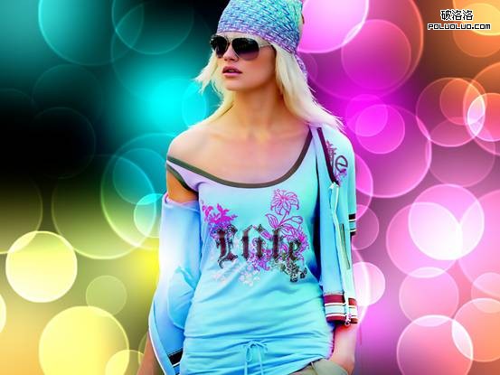 Photoshop CS5百变画笔教程之梦幻彩环背景  全福编程网教程