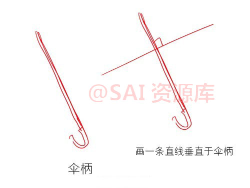 SAI动漫雨伞绘画方法 全福编程网