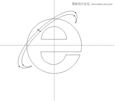 CorelDRAW制作IE浏览器标志教程,PS教程,思缘教程网