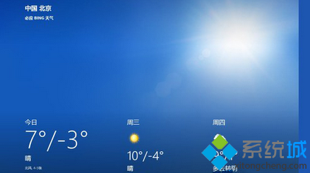 win8系统天气应用全景模式的使用方法