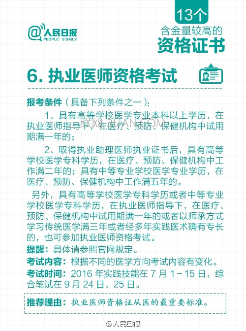 职业资格证书47项取消列表 资格证含金量排名