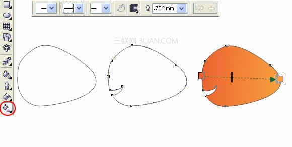 Coreldraw绘制海底总动员小鱼Nemo