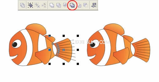 Coreldraw绘制海底总动员小鱼Nemo