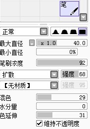 10分内就可以画出来云的SAI笔刷设定 全福编程网