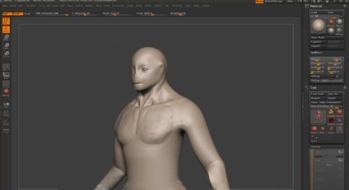 ZBrush雕刻肌肉,zbrush雕刻