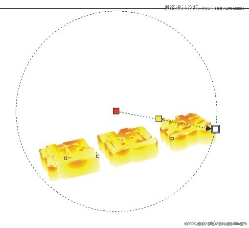 CorelDraw制作黄金质感的立体字教程,PS教程,思缘教程网