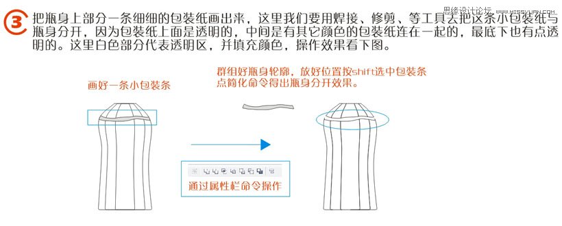 CorelDraw绘制奶茶饮料包装教程,PS教程,思缘教程网