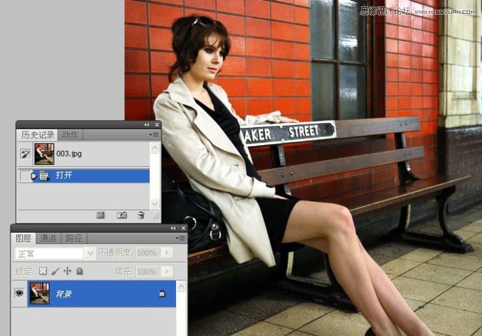Photoshop调出国外女孩光滑亮白的腿部肌肤,全福编程网