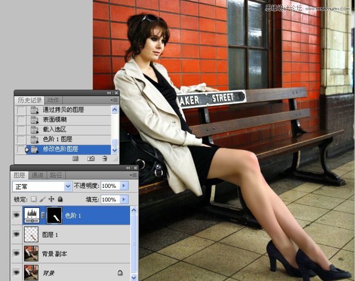 Photoshop调出国外女孩光滑亮白的腿部肌肤,全福编程网