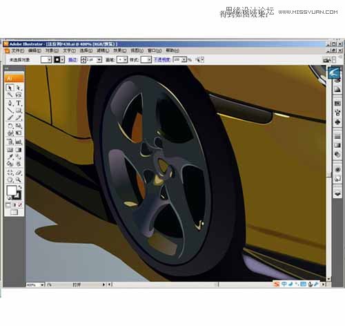 Illustrator打造超酷的保时捷超级跑车,PS教程,思缘教程网