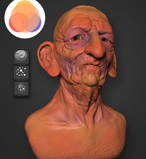 ZBrush,ZBrush纹理绘制