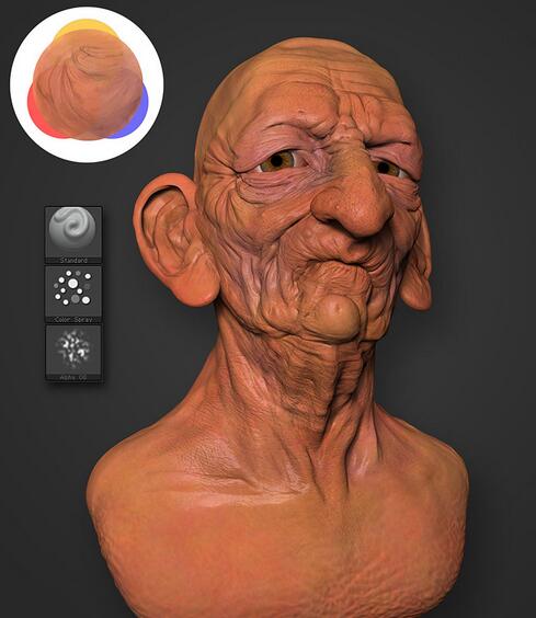 ZBrush,ZBrush纹理绘制