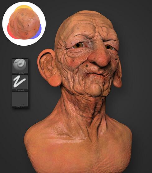 ZBrush,ZBrush纹理绘制