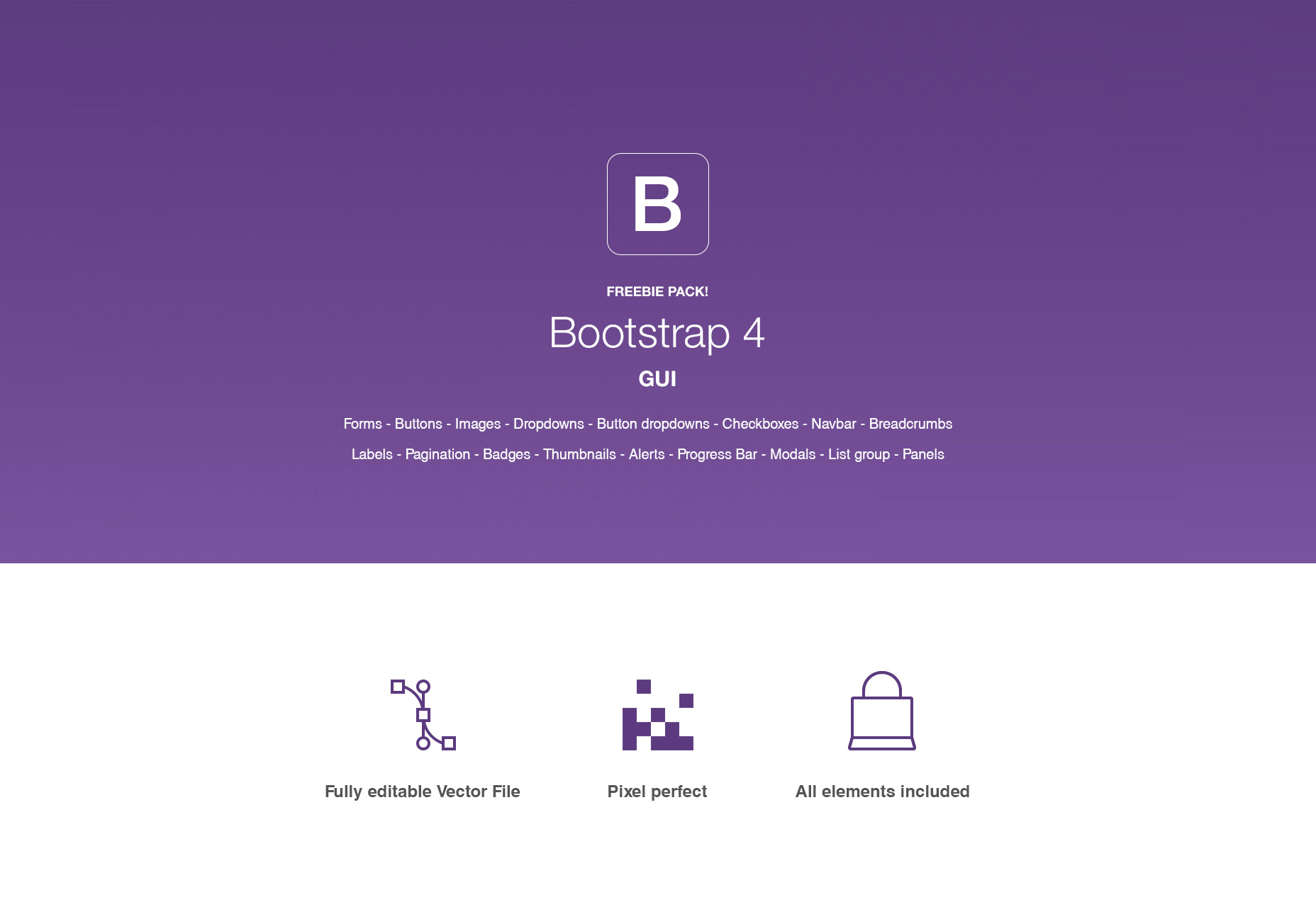 full-bootstrap-4-illustrator-gui-pack