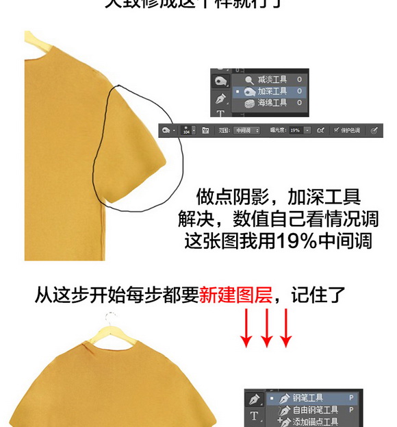 Photoshop详细解析淘宝T恤的后期处理过程