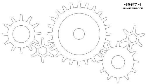 CorelDRAW实例教程：绘制立体齿轮-网页教学网