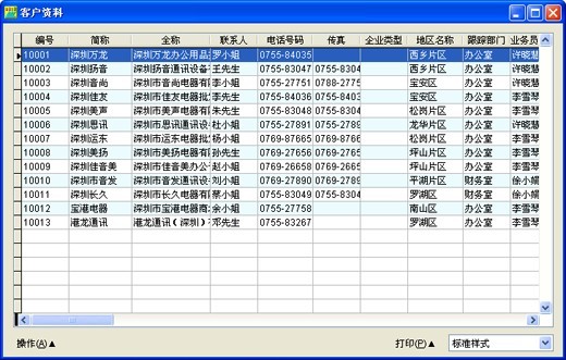 蓝软7000ERP表格窗口及树形窗口操作说明 全福编程网教程