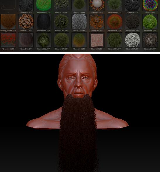 zbrush毛发,zbrush毛发教程,zbrush毛发笔刷