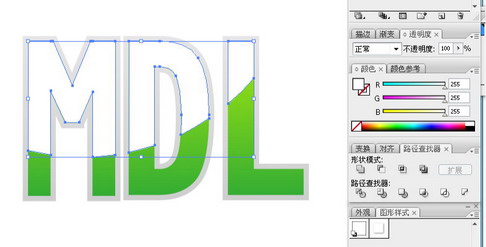 Illustrator文字教程：制作漂亮质感描边字