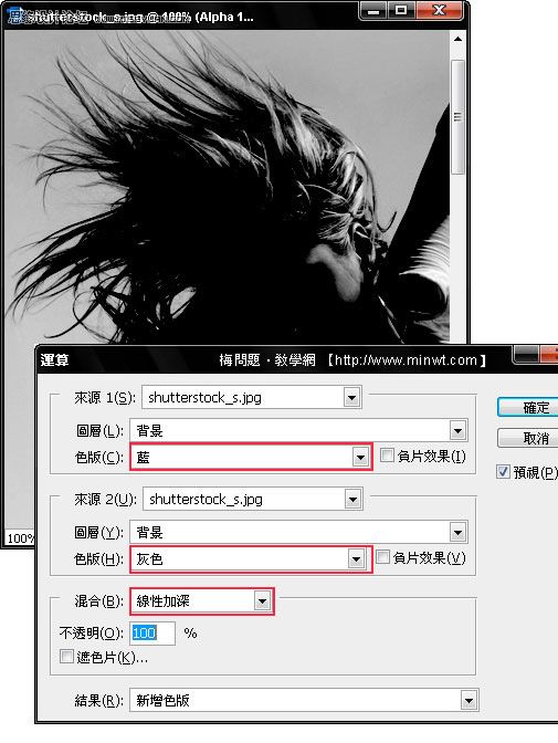 Photoshop抠图教程：巧用Alpha色版扣发丝,PS教程,思缘教程网