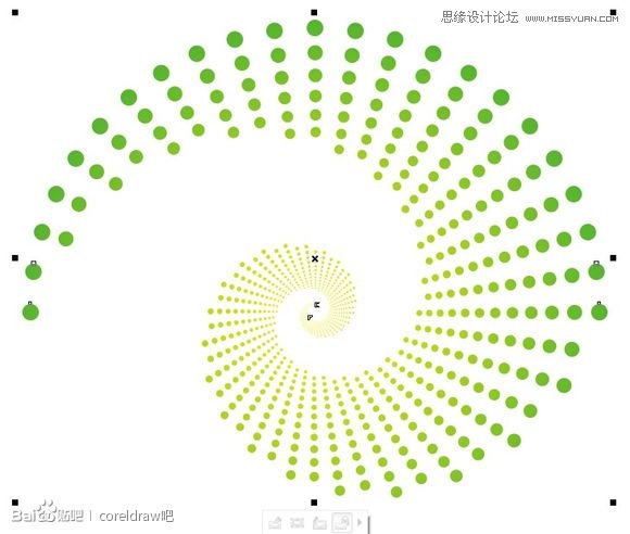 CorelDraw制作圆点风格的螺旋效果教程 全福编程网