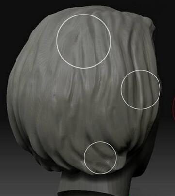 zbrush雕刻笔刷,zbrush头发笔刷,ZBrush头发雕刻