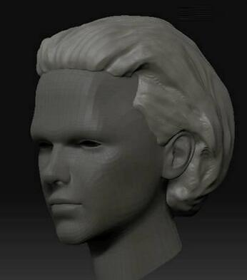 zbrush雕刻笔刷,zbrush头发笔刷,ZBrush头发雕刻