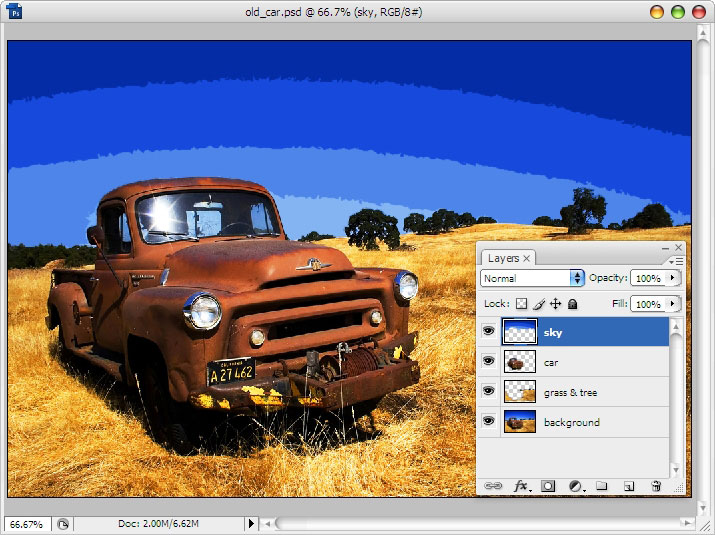 Use Photoshop's filters to make simple illustrations – understanding Cutout Filter