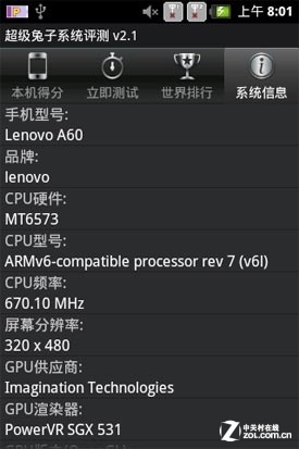 WCDMA/GSM双待联想千元智能机A60评测(4)