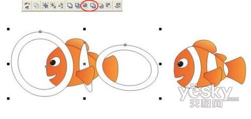 Coreldraw绘制海底总动员小鱼Nemo