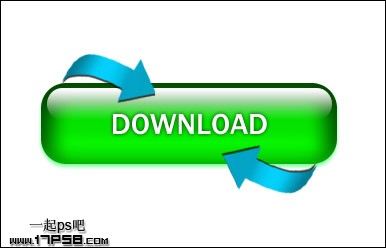 PhotoShop绘制绿色网页下载按钮教程  全福编程网