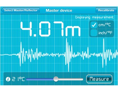 Acoustic Ruler somehow measures the distance between two your iPhone and an object.