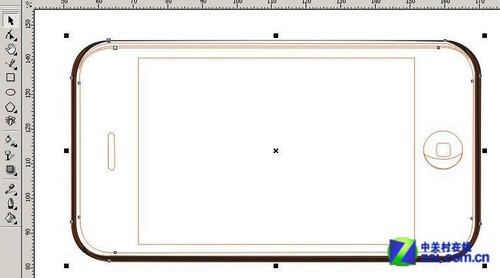 CorelDRAW教程 教你画苹果iPhone手机 