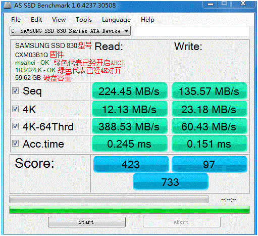 SSD固态硬盘检测工具AS SSD参数 全福编程网