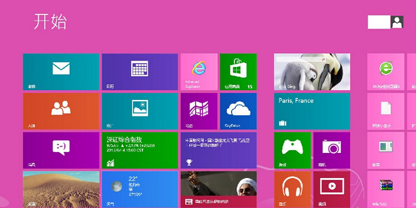 win8系统手误删除磁贴快捷方式的解决方法