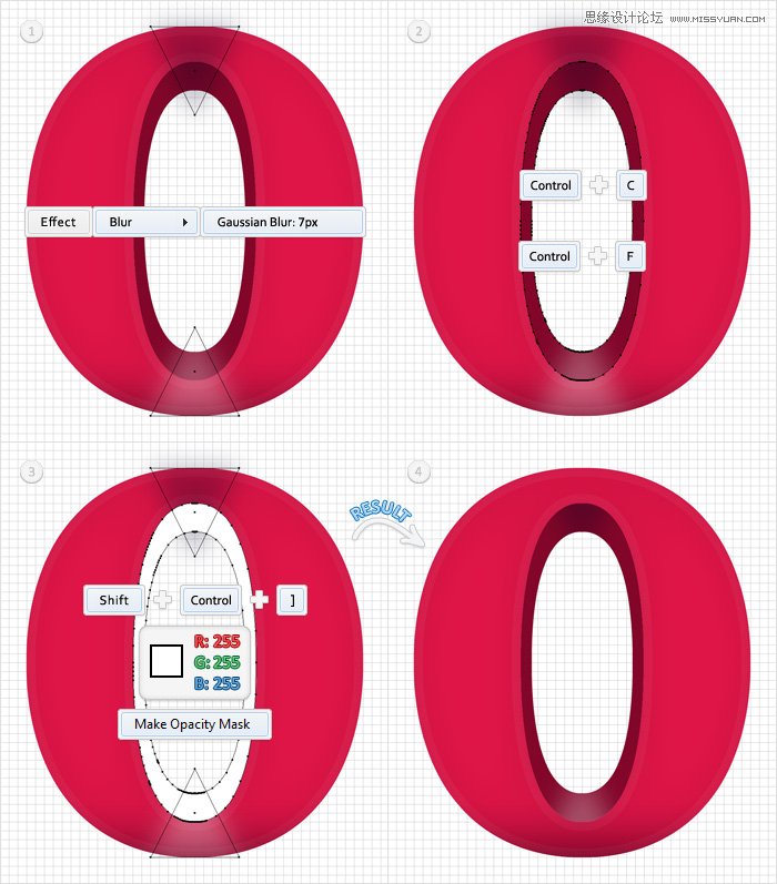 Illustrator制作立体效果的质感艺术字,PS教程,思缘教程网