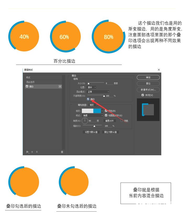 PS CC2015图层样式之描边功能介绍